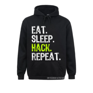 Sudadera "Eat Sleep Hack Repeat"